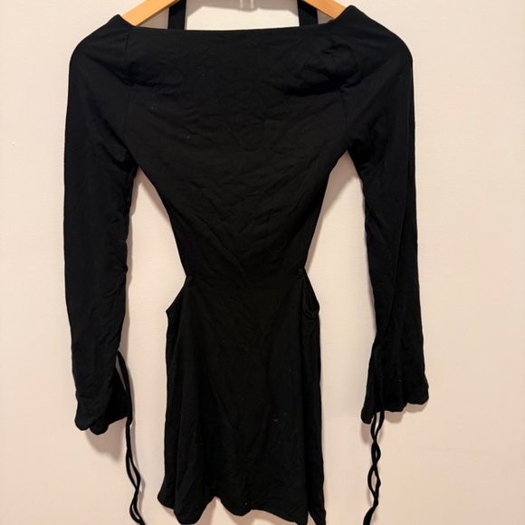 Oh Polly Black Cut-Out Mini Dress - Picture 2 of 4